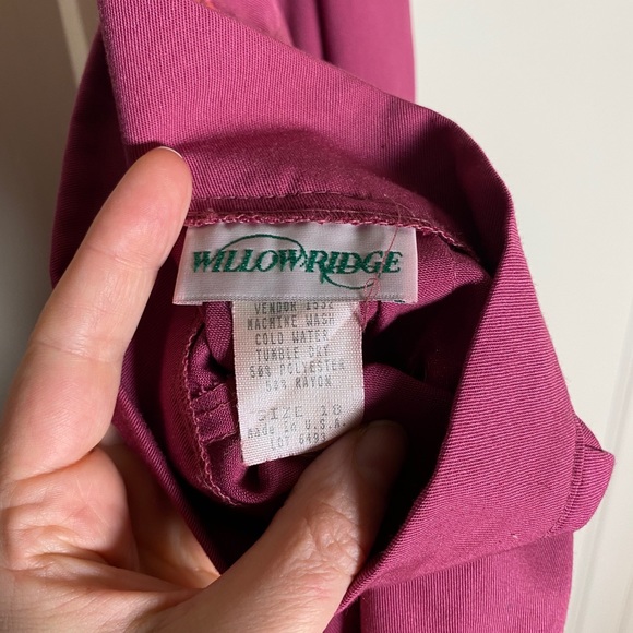 70’s does 40’s Vintage Magenta Skirt Pinup XL - Picture 6 of 8